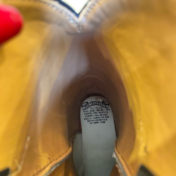 STINGRAY BACK, LIZARD FRONT LEATHER BOOTS DON CUCO’S CUSTOM. WORN ONCE - Picture 4 of 6